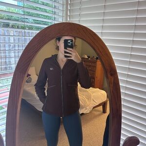 New Balance Running Jacket - Fleece Lined - Burgundy (S)